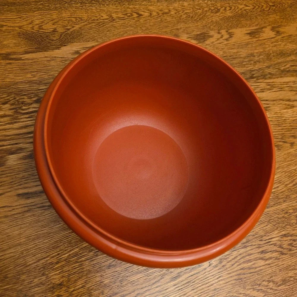 Vintage‎ Tupperware 271-11 Burnt Orange Mixing Bowl 7 Inch Retro Made in USA
